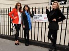 wags danielle o'hara, nicola mclean, bianca slater celebrate the football pools 90th anniversary